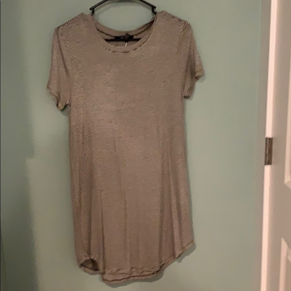 Grey/green stripped dress